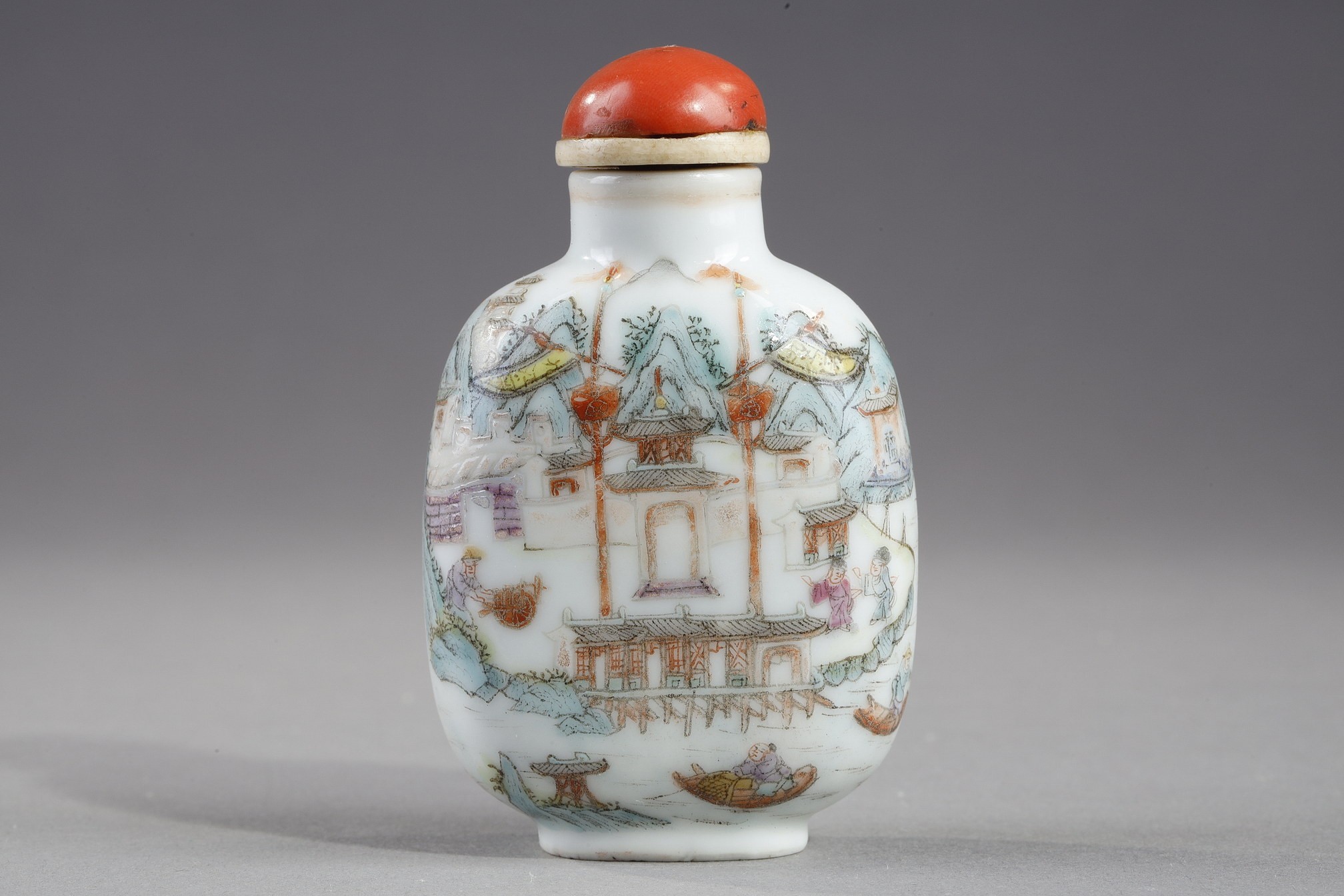 Porcelain snuff bottle